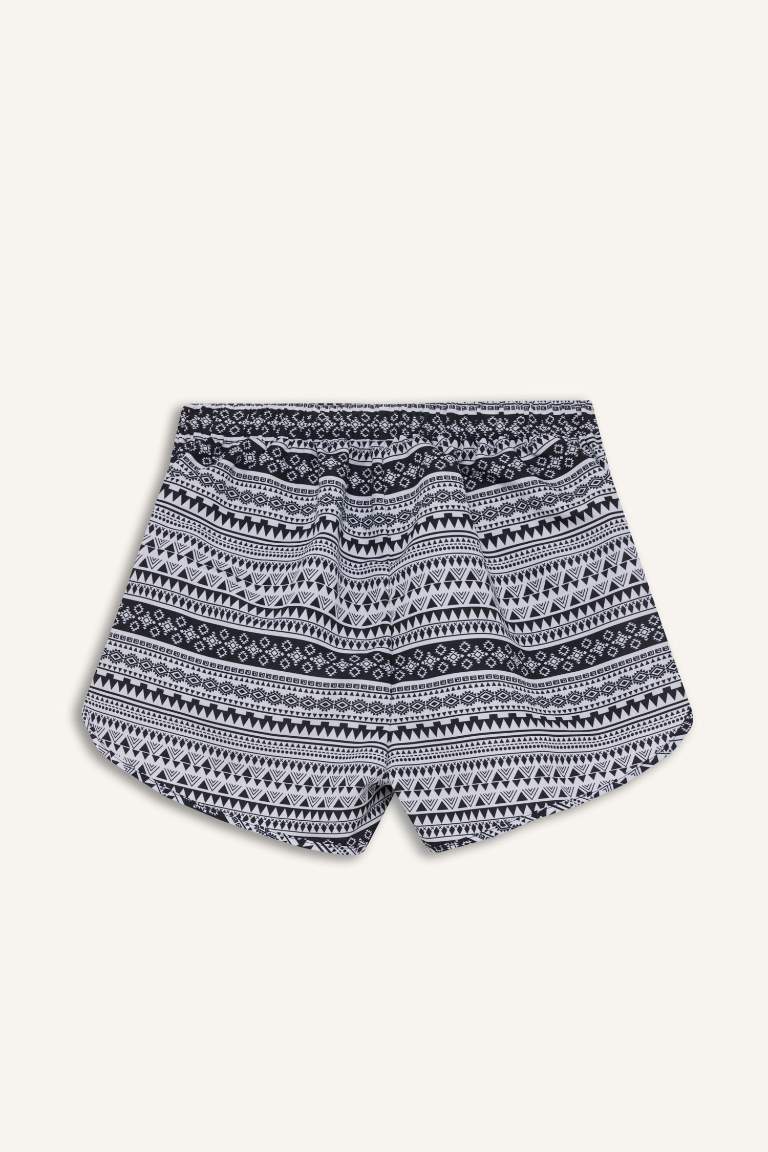 Short de bain Coupe Régulière à Motifs de Fall In Love