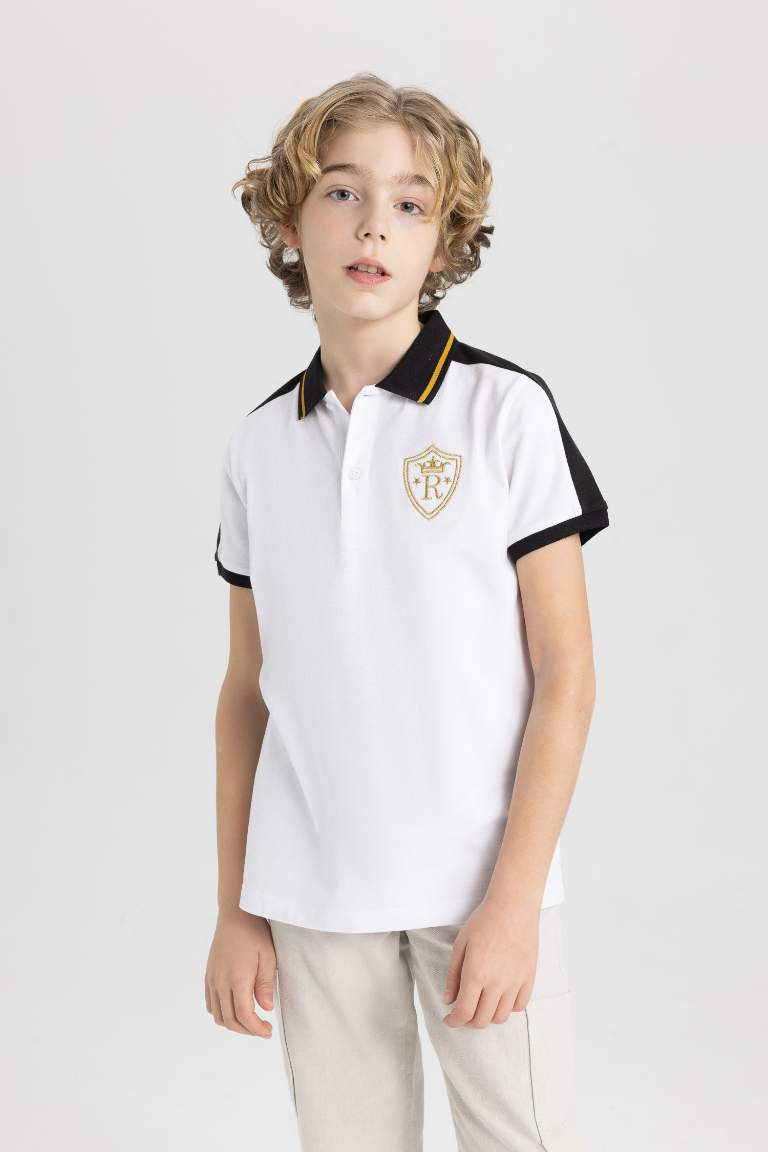 Boy Pique Short Sleeve Polo T-Shirt