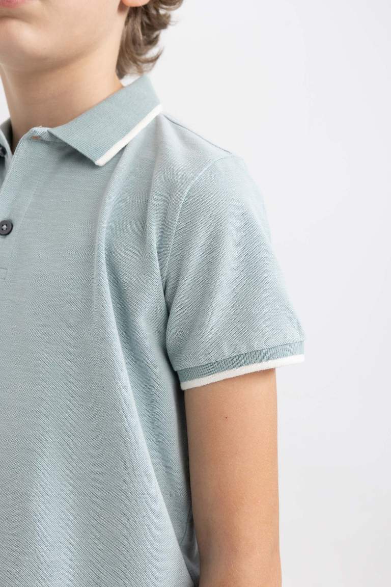 Boy Short Sleeve Polo T-Shirt