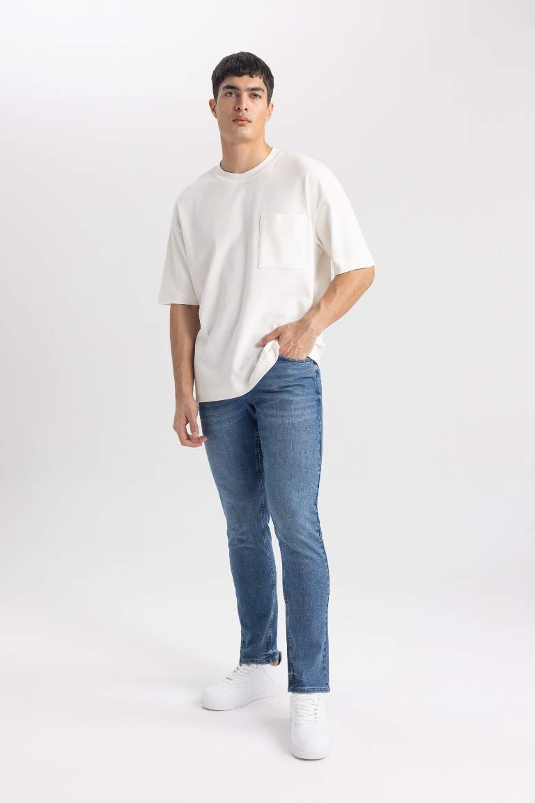 Jean Coupe slim à taille normale