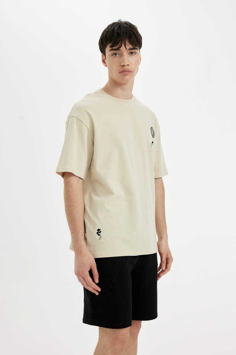 Comfort Regular Fit Crew Neck Printed T-Shirt