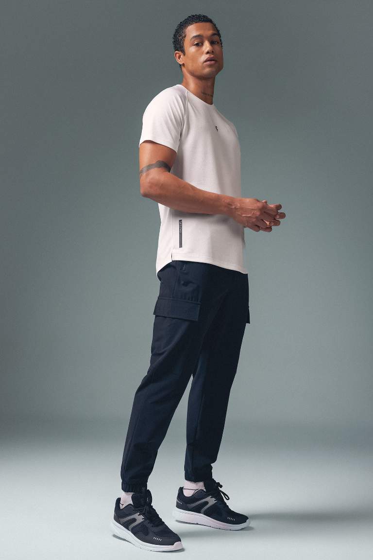 DeFactoFit Sporcu Jogger Eşofman Altı Standart Fit Dokuma Kargo Cepli Lastikli Paça