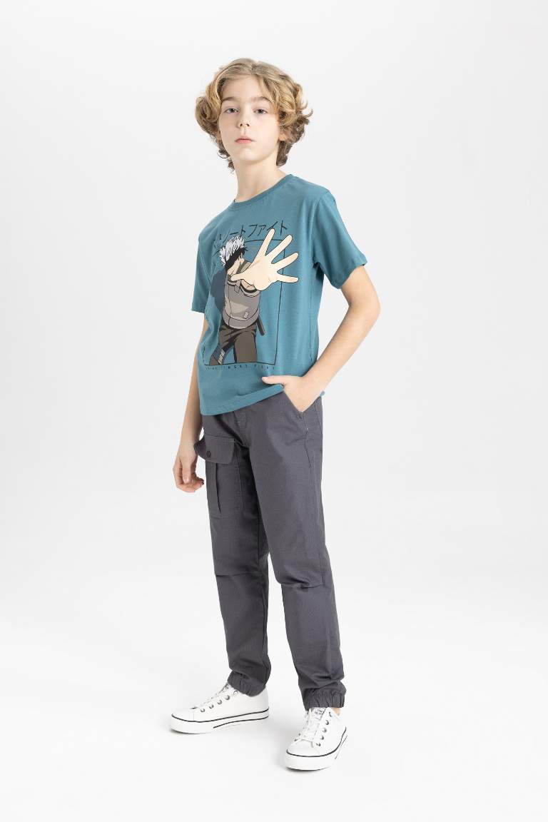 Boy Crew Neck Printed Short Sleeve T-Shirt