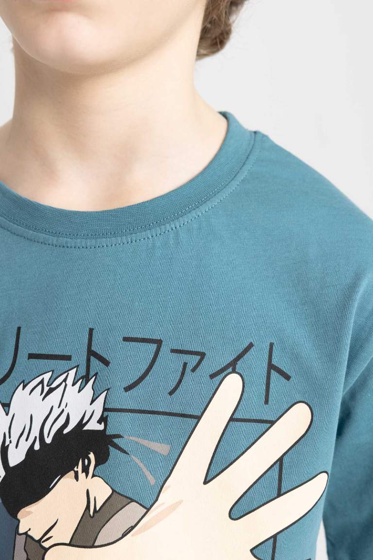 Boy Crew Neck Printed Short Sleeve T-Shirt