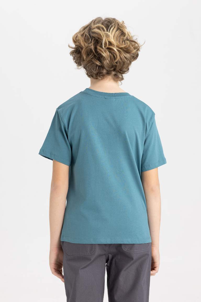 Boy Crew Neck Printed Short Sleeve T-Shirt