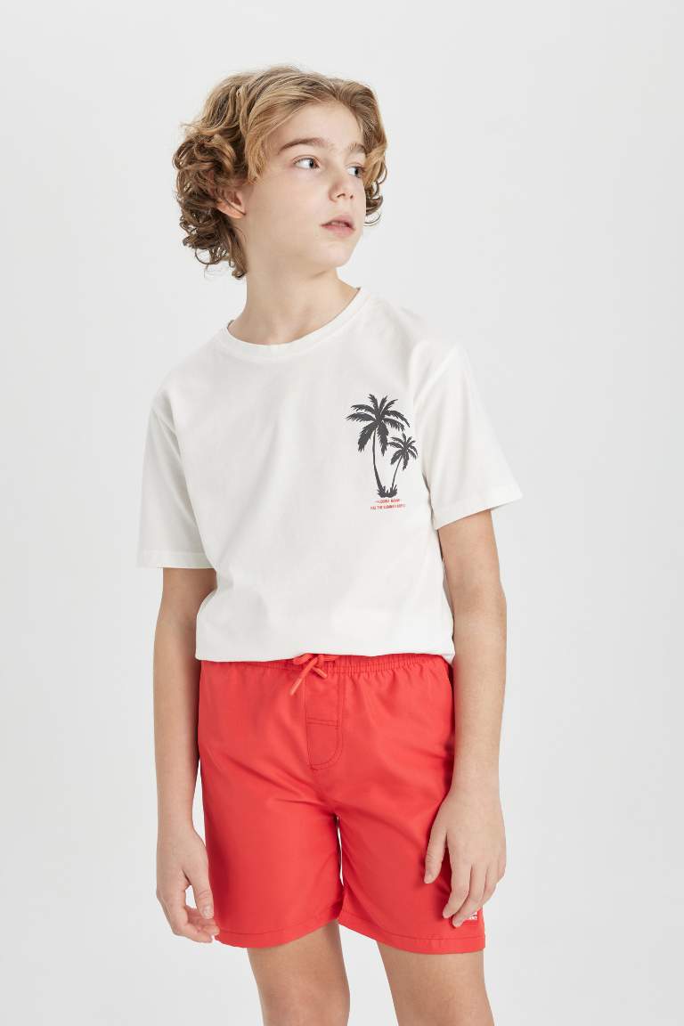 Boy Crew Neck Printed Short Sleeve T-Shirt