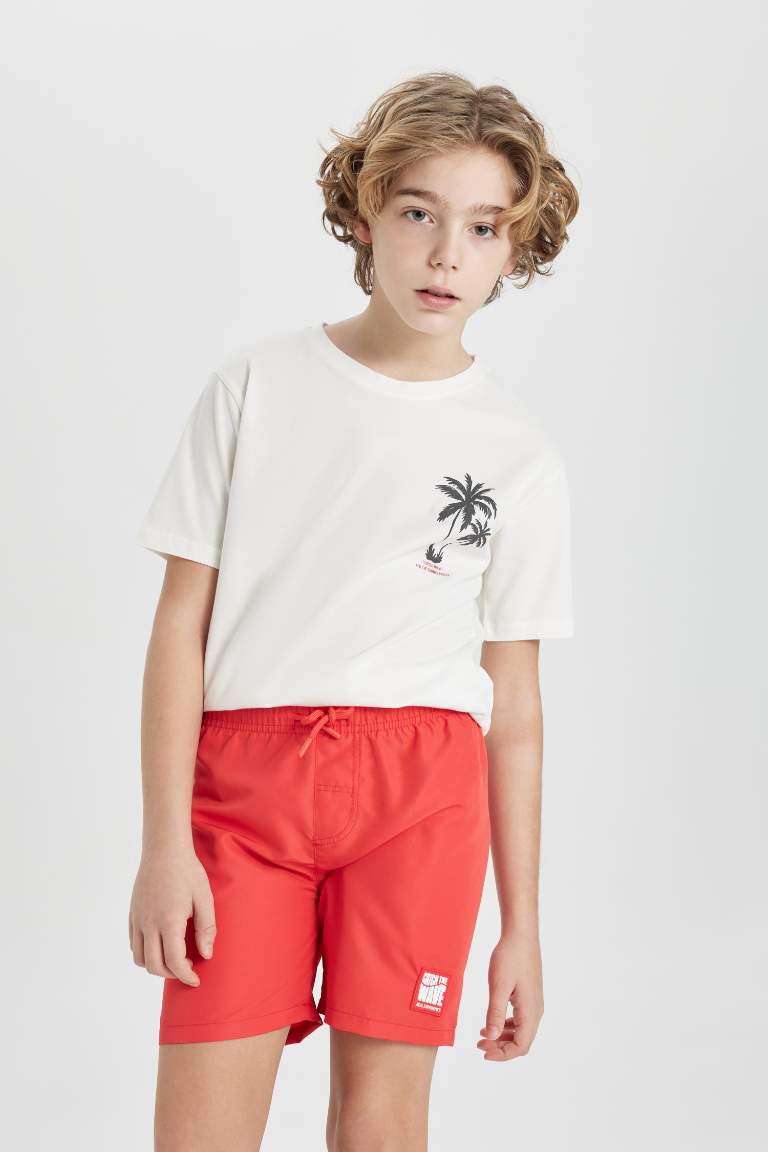 Boy Crew Neck Printed Short Sleeve T-Shirt