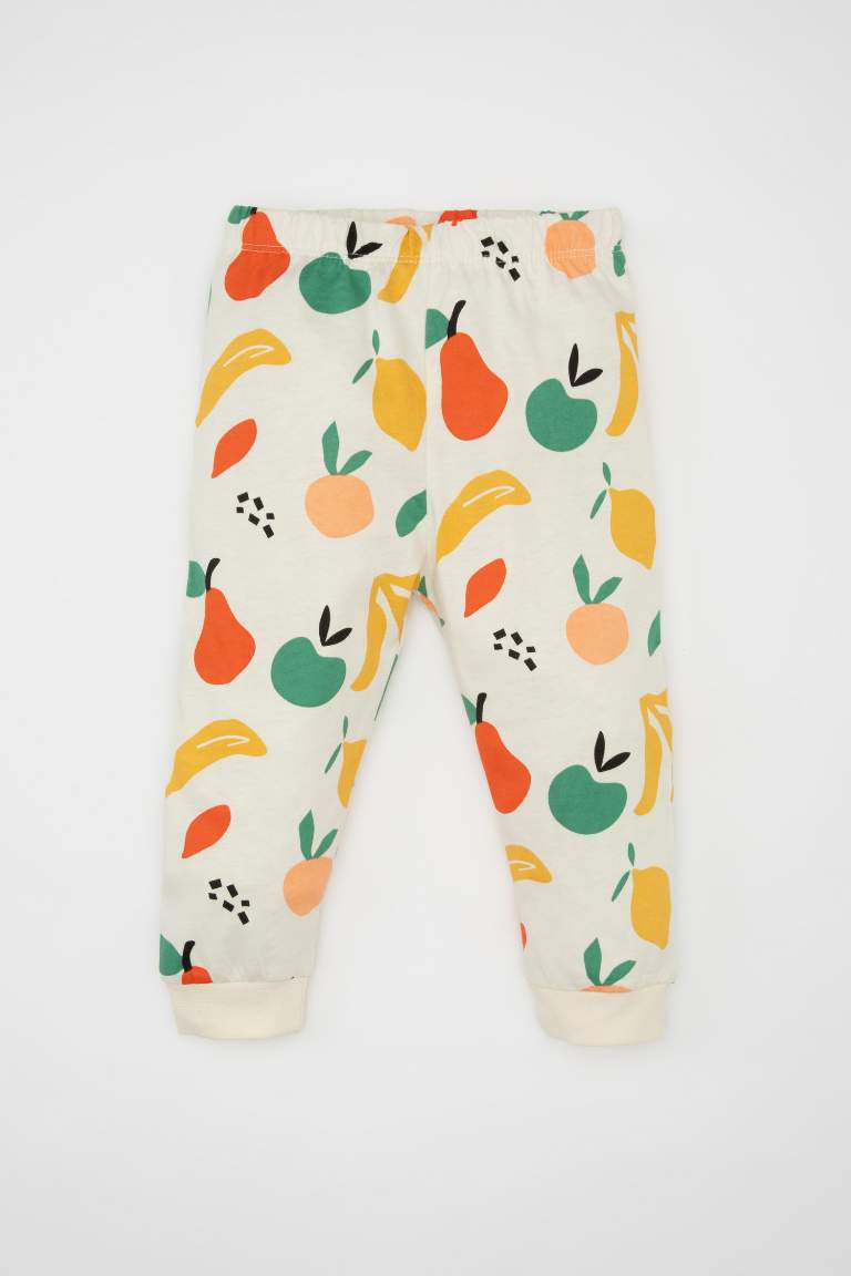 Baby Boy Fruit Patterned Cotton 2 Piece Pajama Set