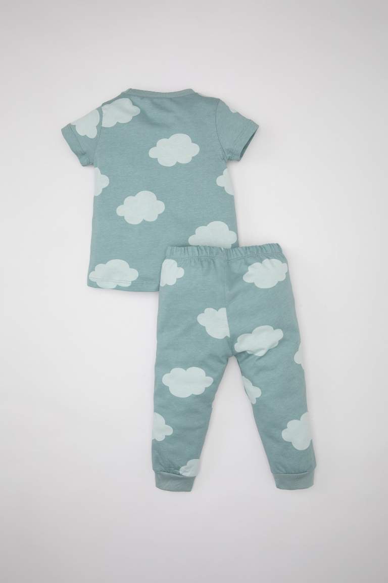 Baby Boy Printed Cotton 2 Piece Pajama Set