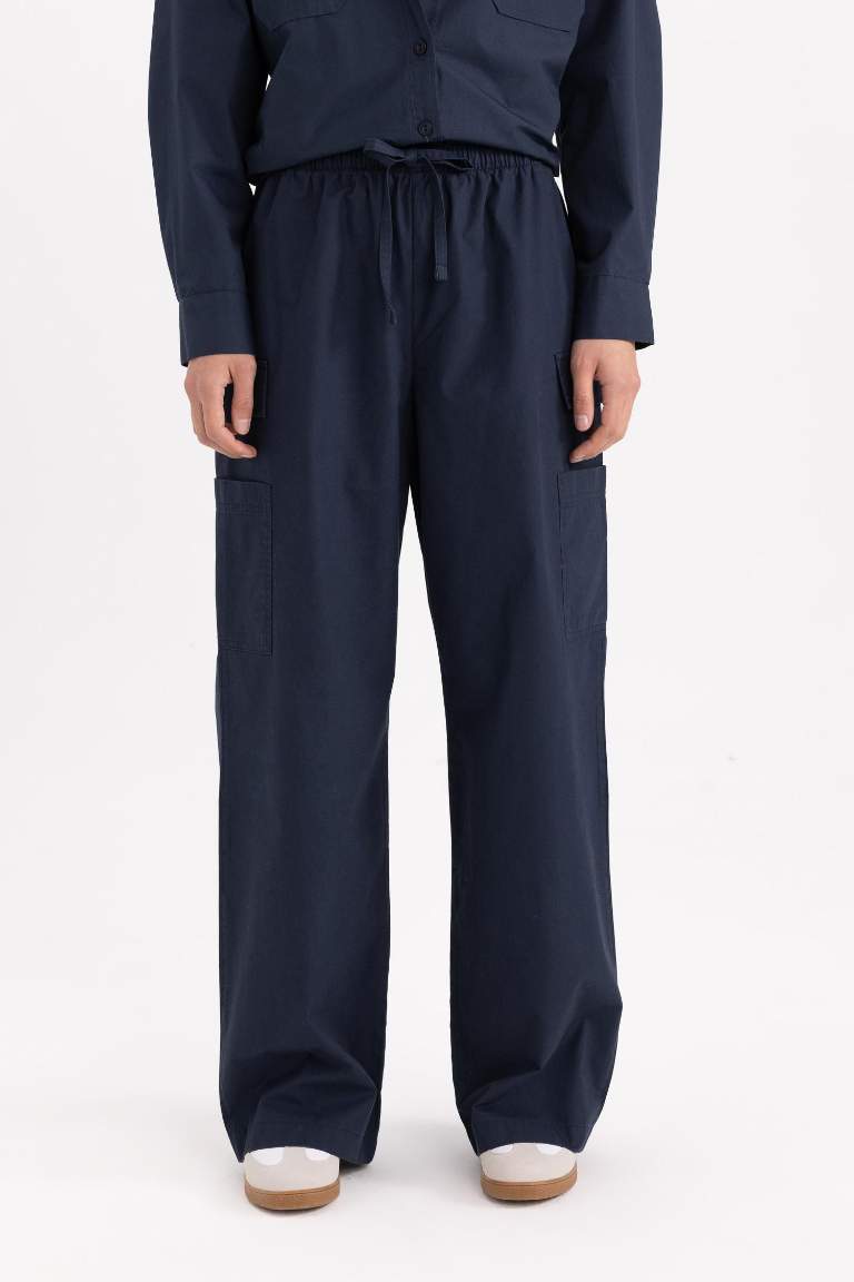 Cargo Fit Poplin Trousers