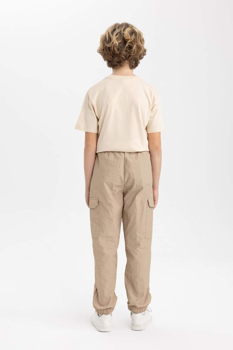 Boy Cargo Pocket Jogger Parachute Pants