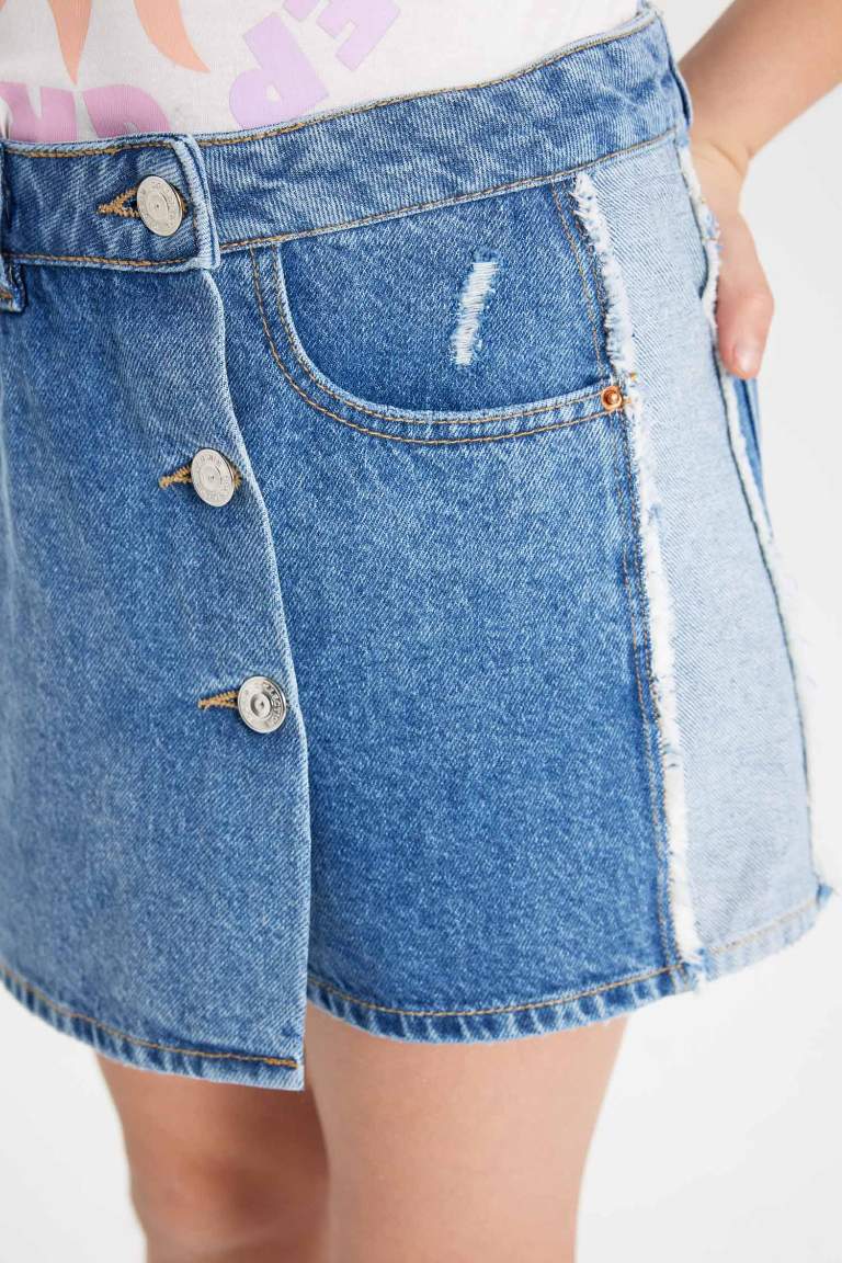 Girl Jean Skort