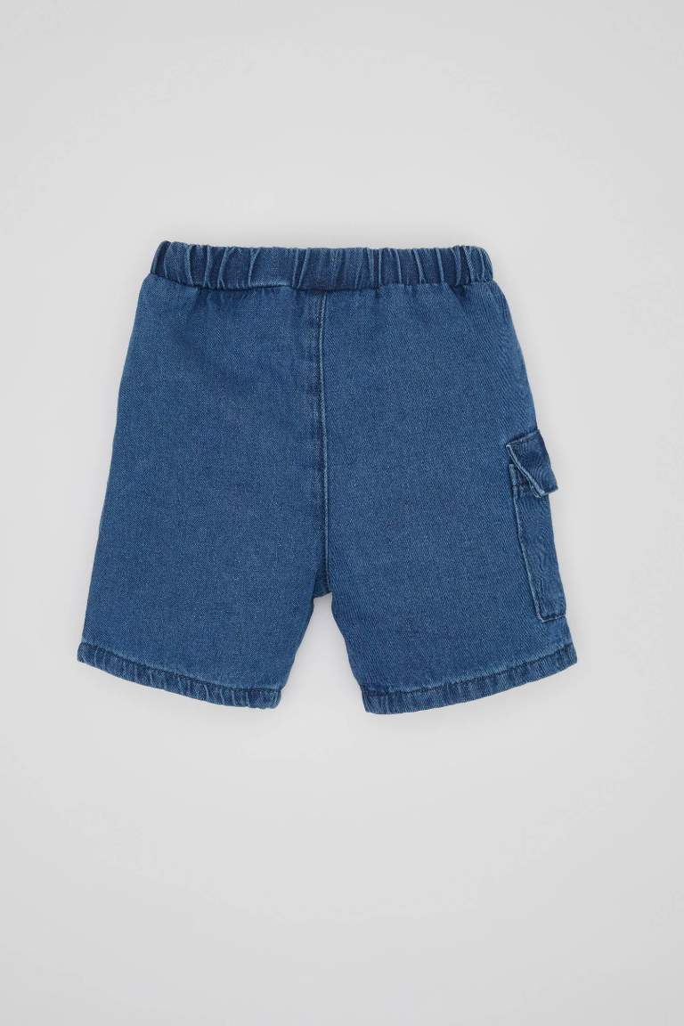 Baby Boy Printed Jean Shorts