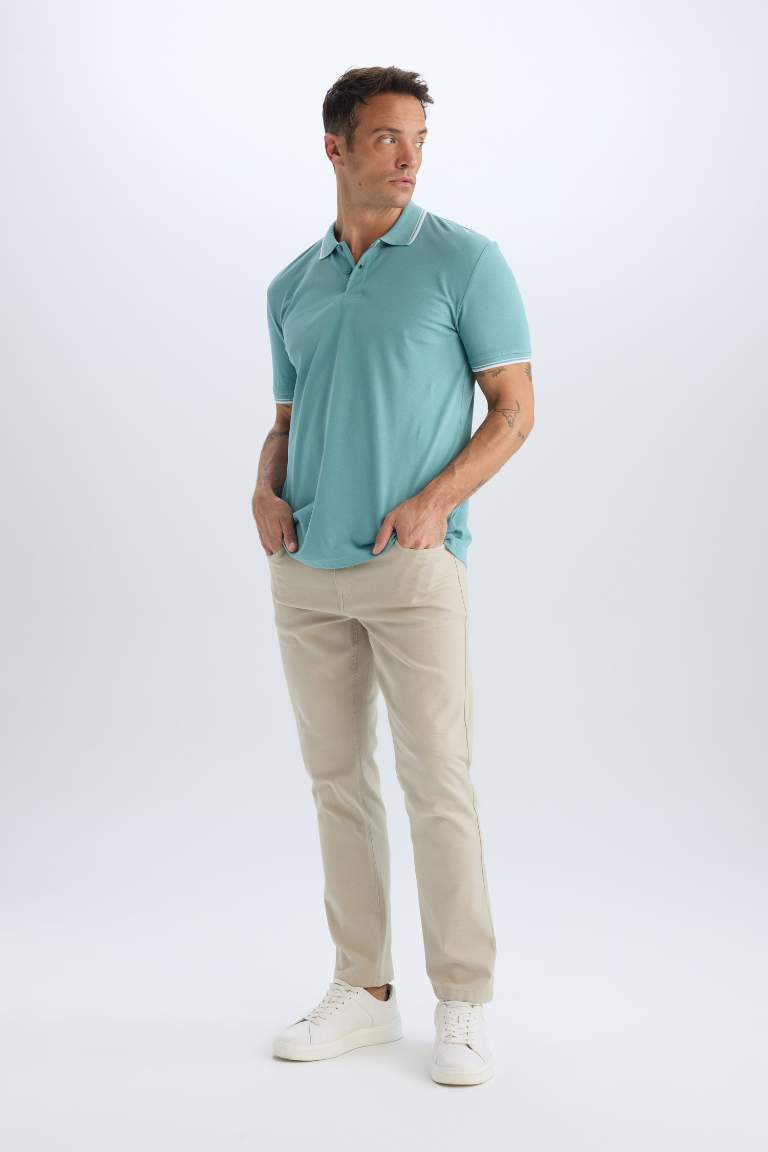 Slim Fit Super Skinny Hem Chino Pants