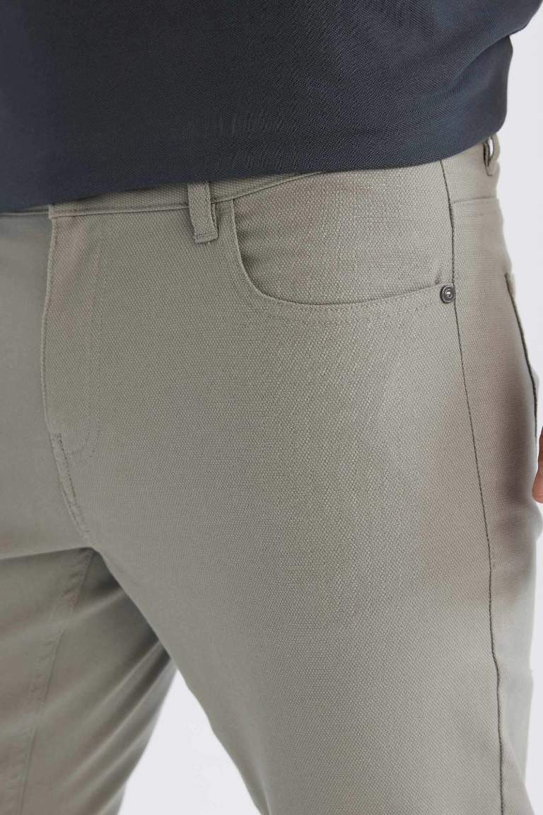 Slim Fit Super Skinny Hem Chino Pants