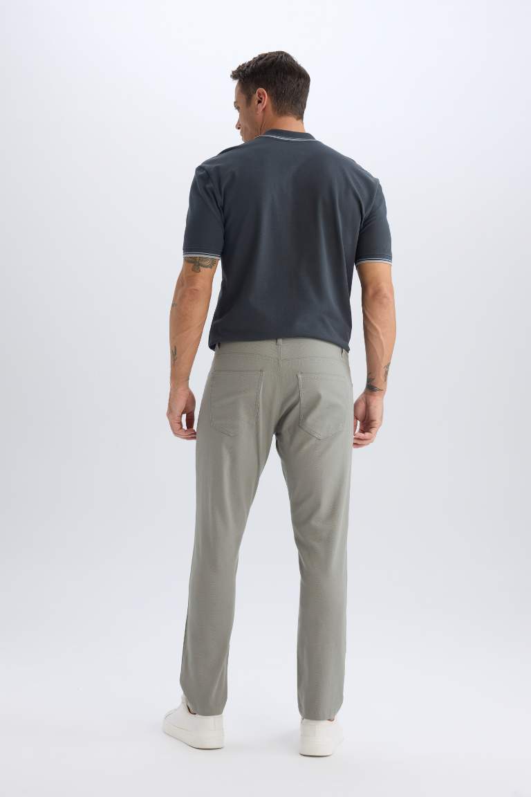 Slim Fit Super Skinny Hem Chino Pants