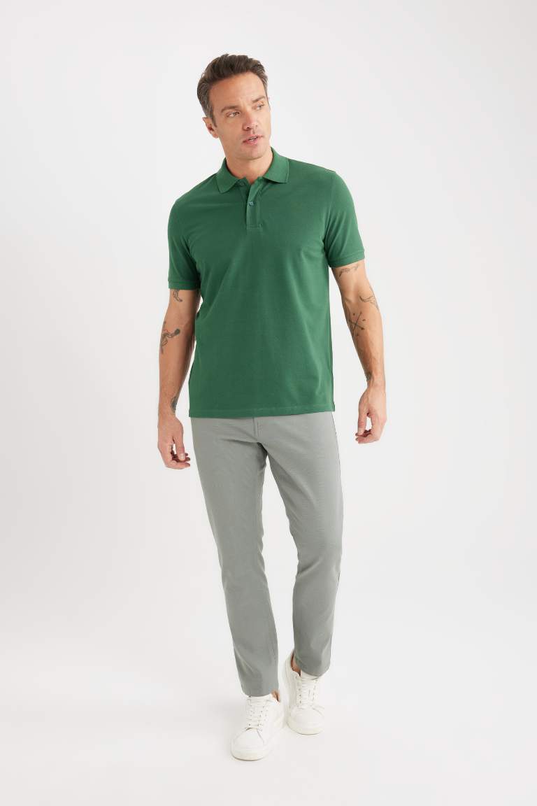 Slim Fit Super Skinny Hem Chino Pants