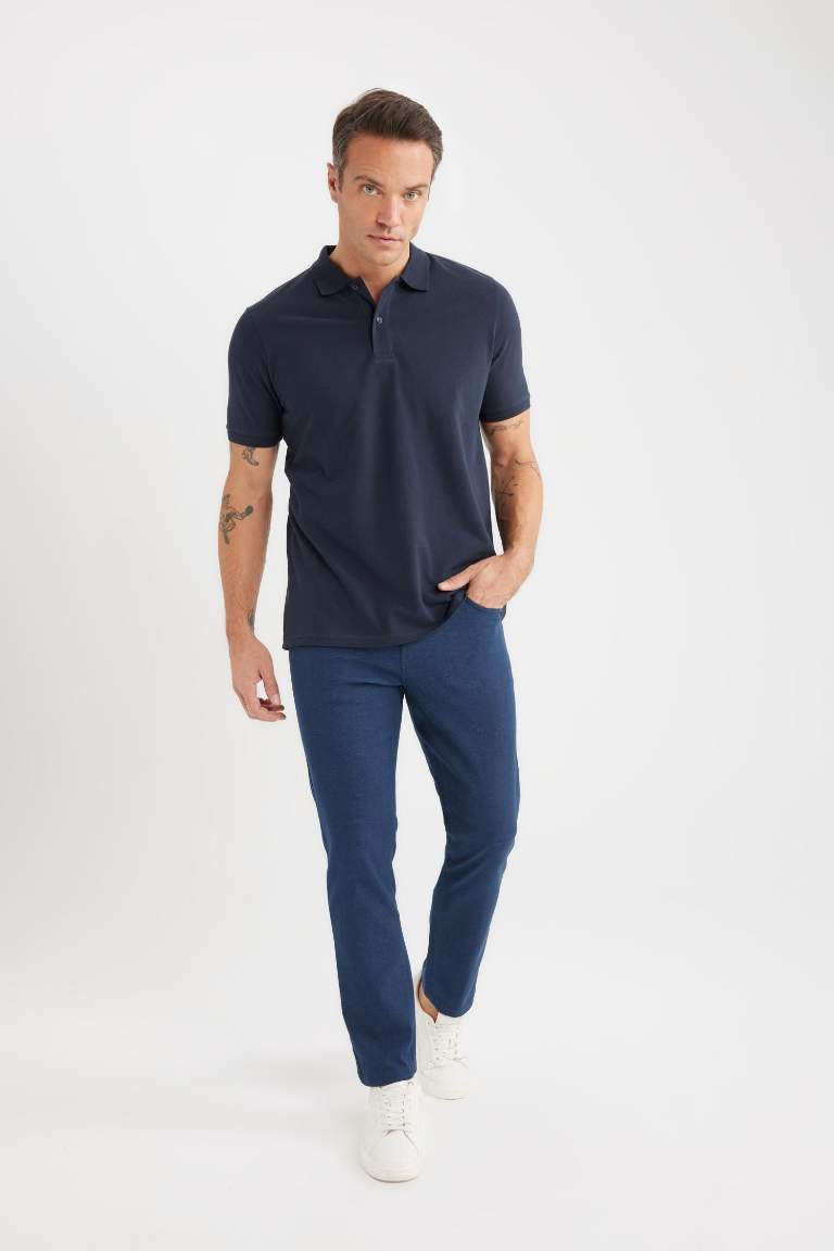 Slim Fit Super Skinny Hem Trousers