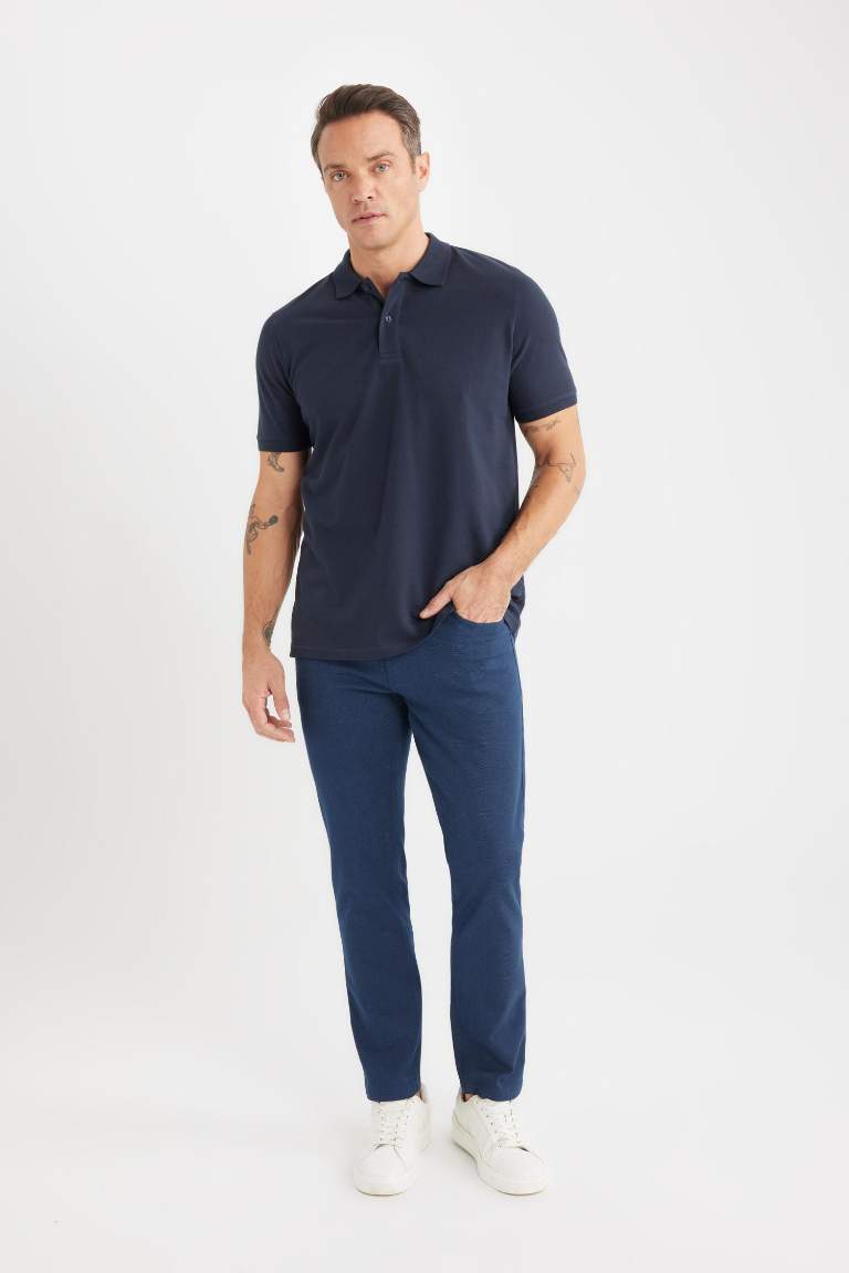 Slim Fit Super Skinny Hem Trousers