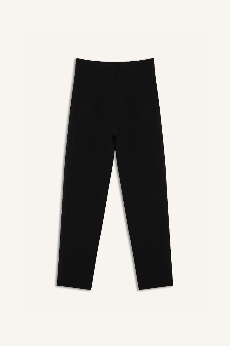 Carrot Fit Super Skinny Hem Zipper Trousers