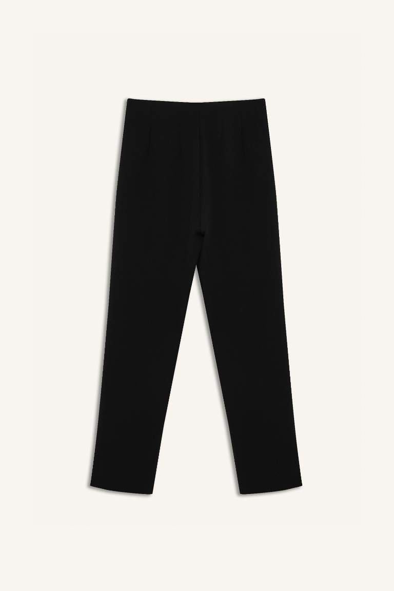 Carrot Fit Super Skinny Hem Zipper Trousers