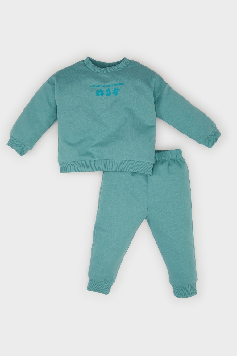 Ensemble de sweatshirt à imprimé et jogging pour bébé fille