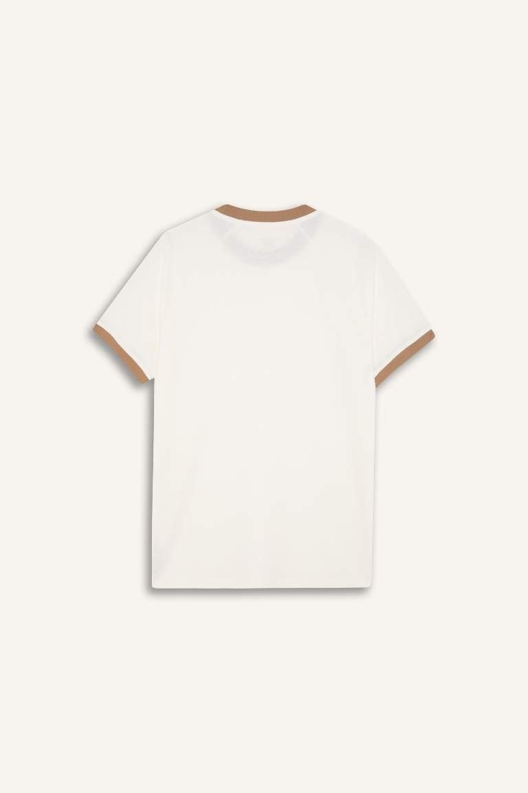 Regular Fit Crew Neck Pique T-Shirt