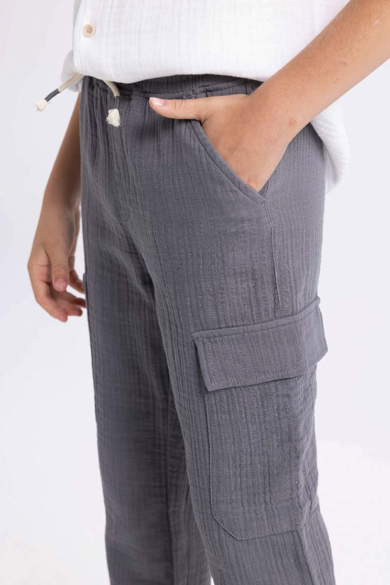 Pantalon en Mousseline à coupe régulière pour garçon