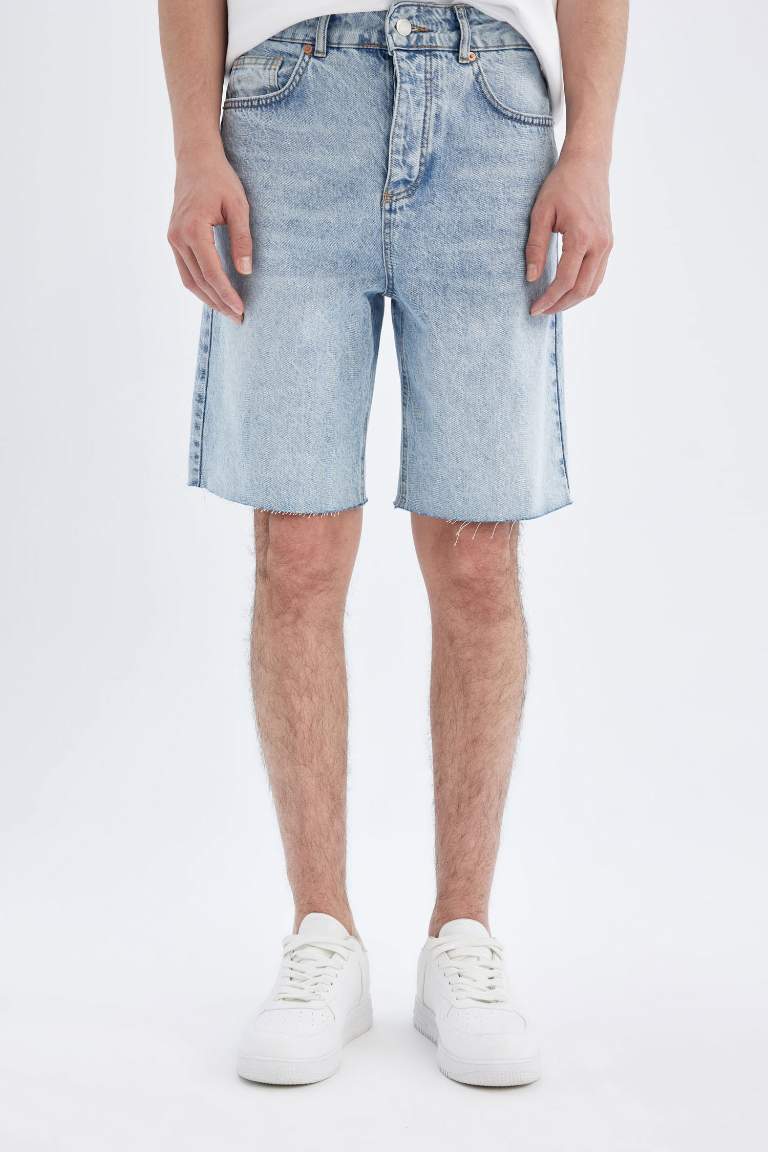 Loose Fit Jean Shorts