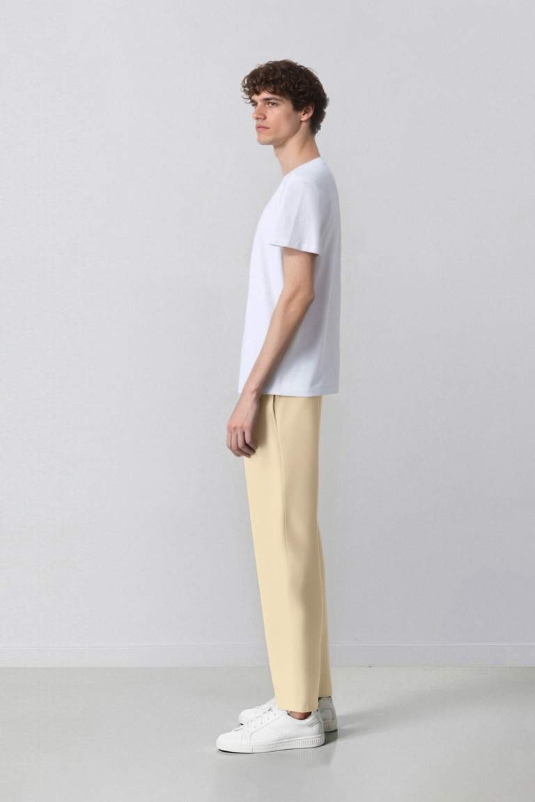 Bol Rahat Kesim Wide Leg Yazlık Keten Pantolon