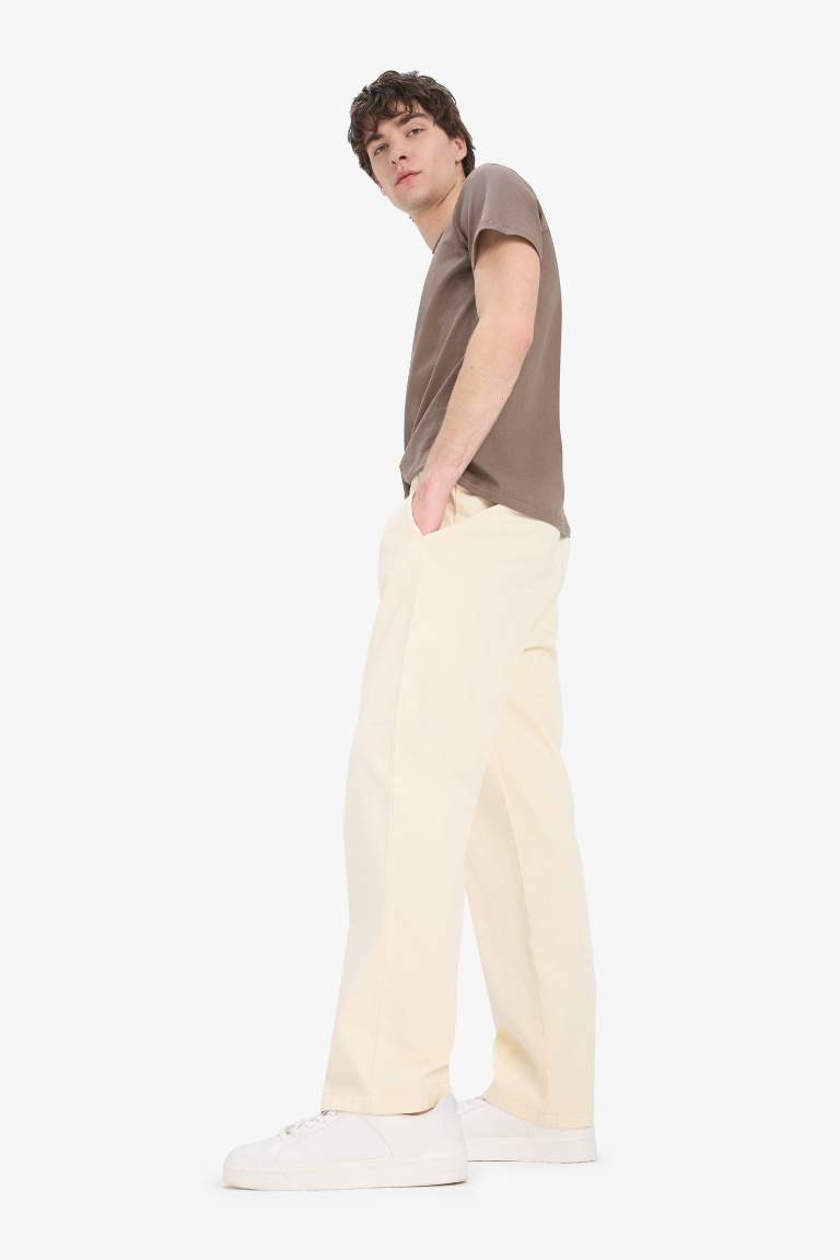 Loose Comfortable Fit Wide Leg Summer Linen Trousers