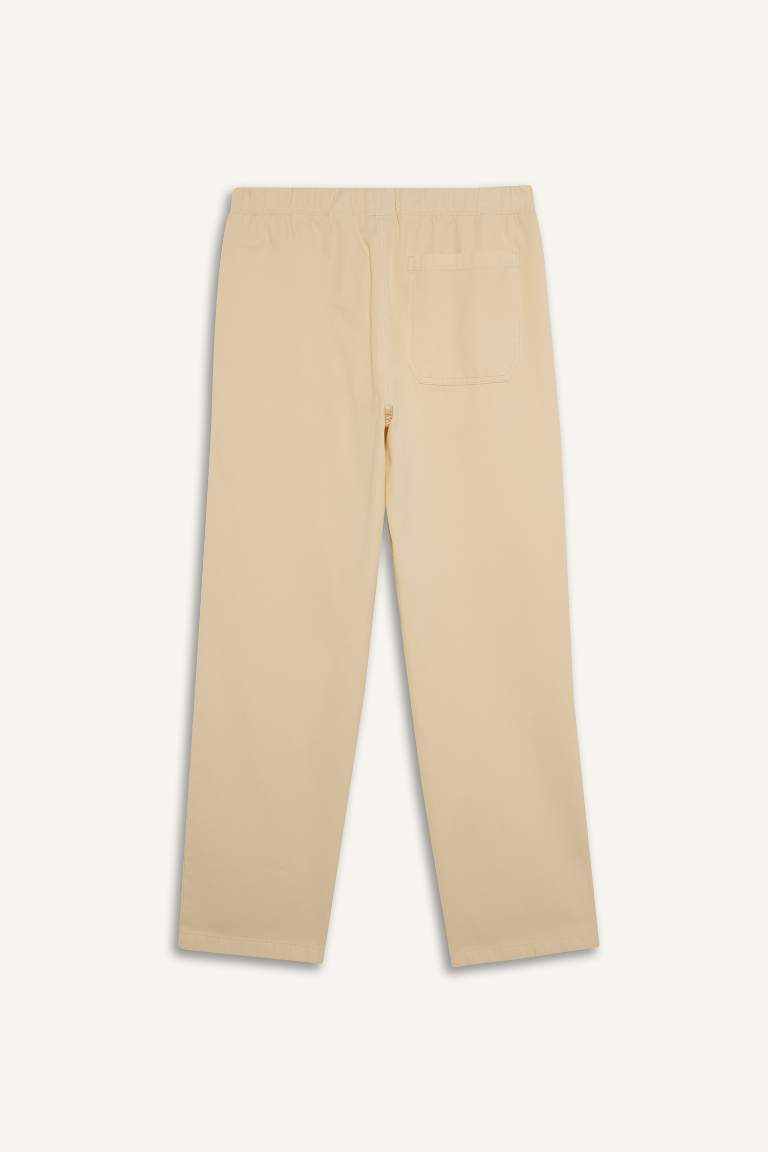 Bol Rahat Kesim Wide Leg Yazlık Keten Pantolon