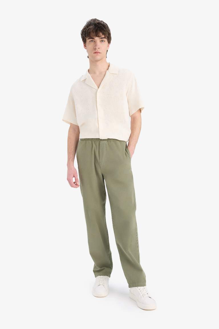 Loose Comfortable Fit Wide Leg Summer Linen Trousers