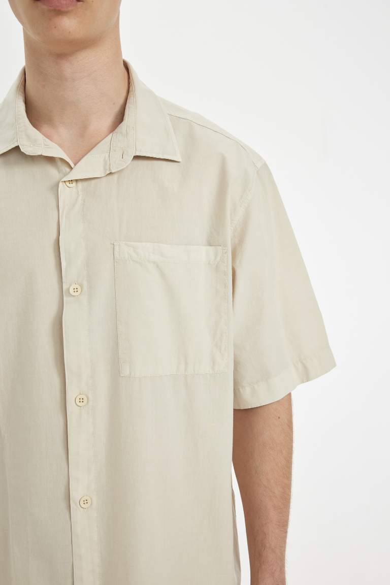 Relax Fit Cotton Short Sleeve Shirt