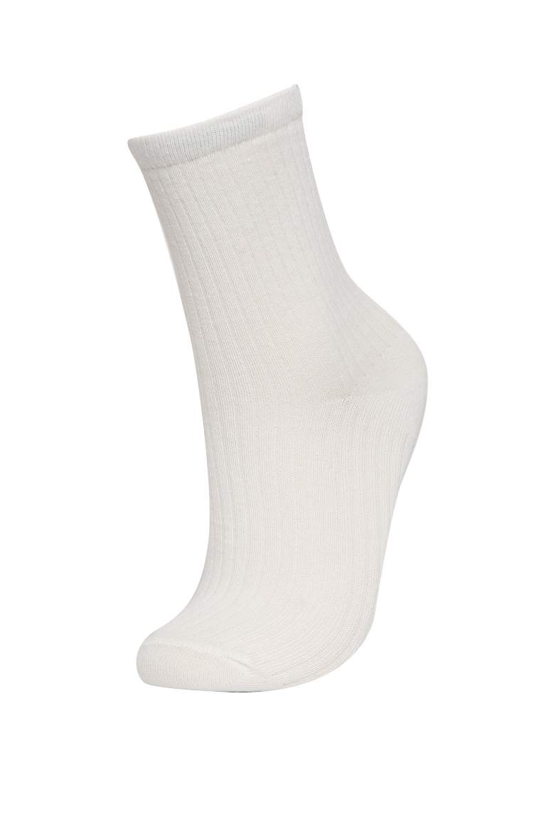 Chaussettes Longues Coton pour Fille - 5 Paires