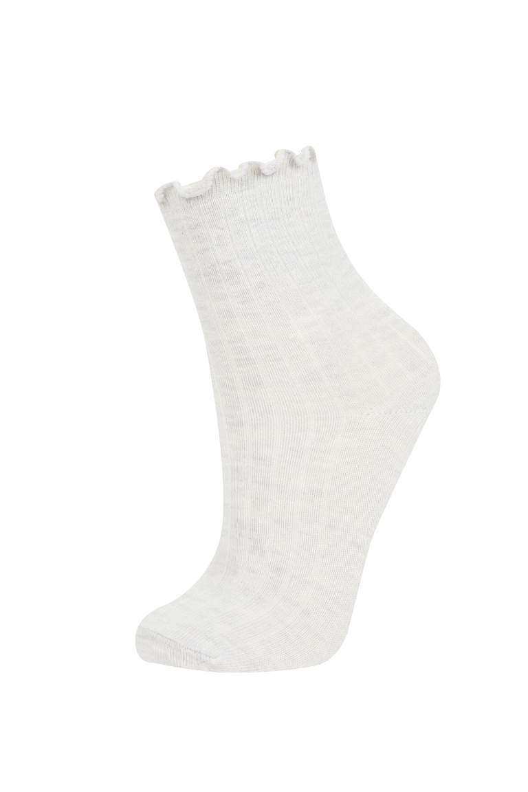 Chaussettes Longues Coton pour Fille - 3 Paires