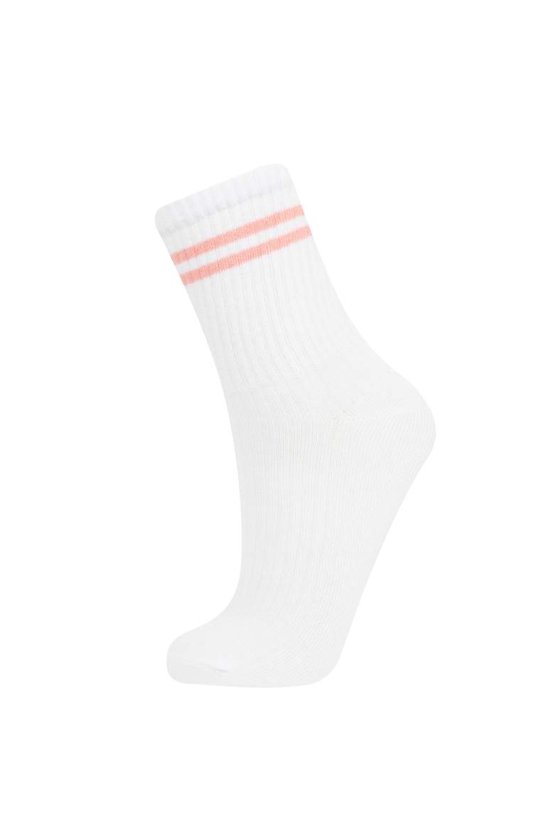 Chaussettes Longues Coton pour Fille - 5 Paires