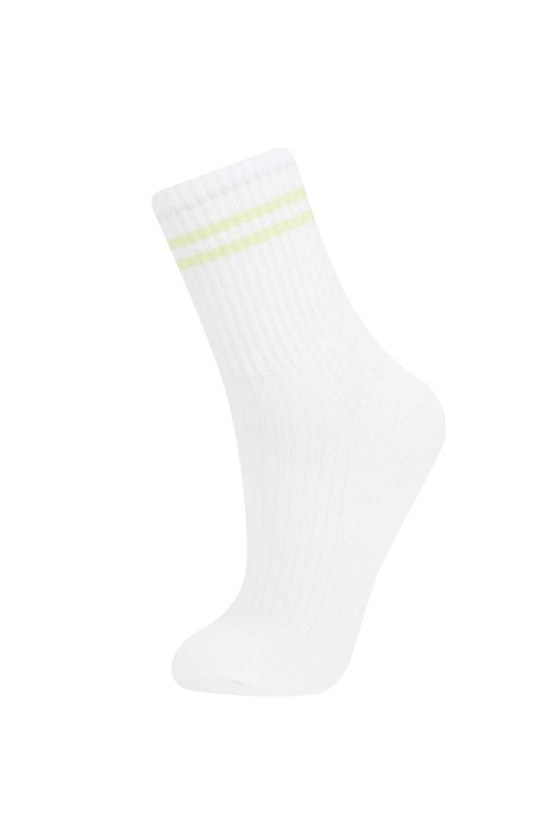 Chaussettes Longues Coton pour Fille - 5 Paires