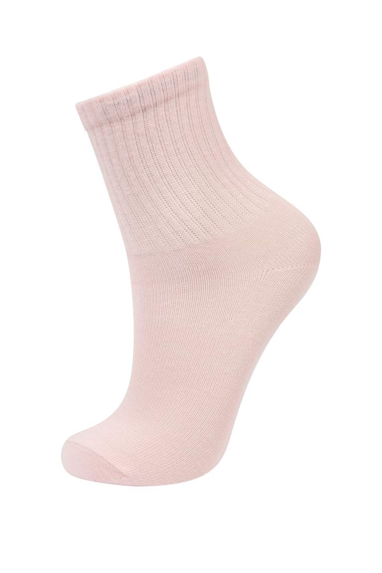 Girl 5 Piece Cotton Long Socks