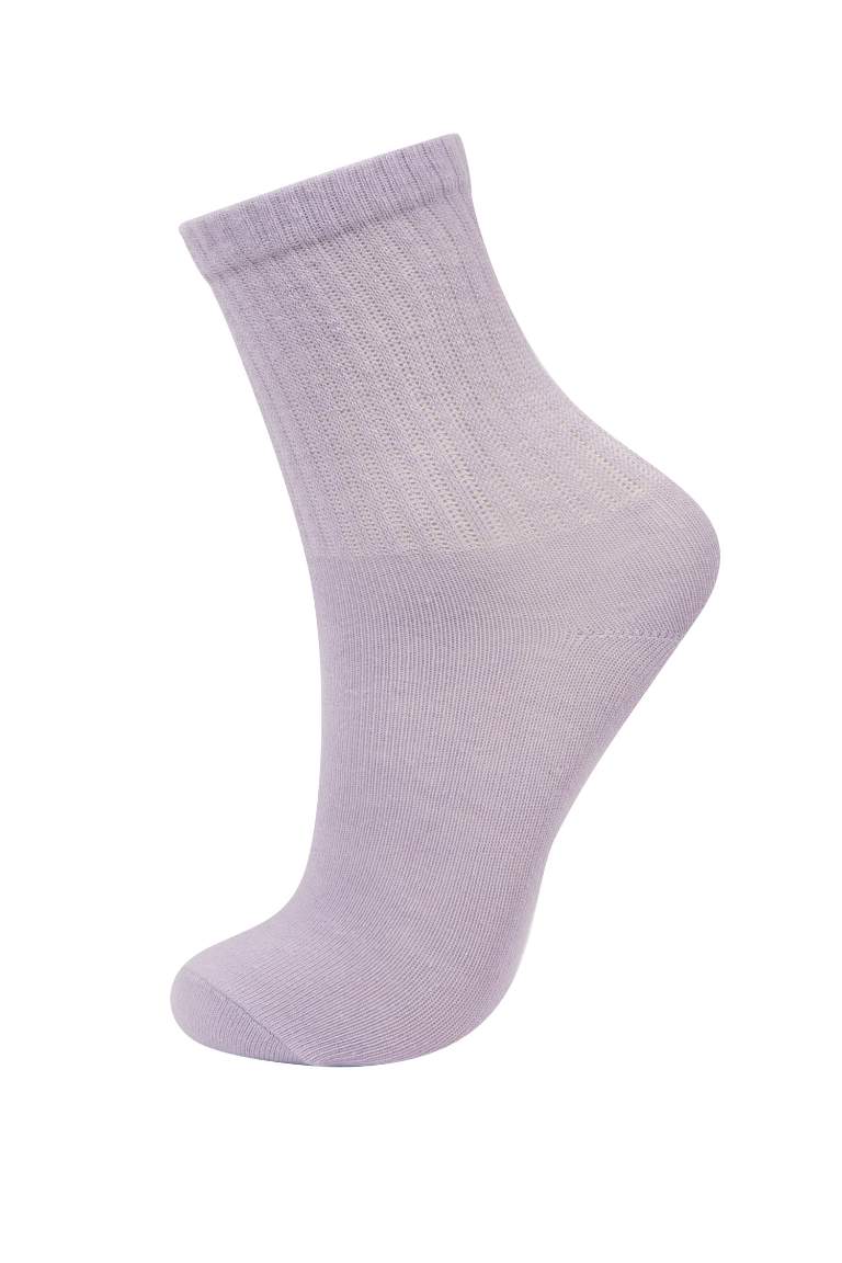 Chaussettes Longues Coton pour Fille - 5 Paires