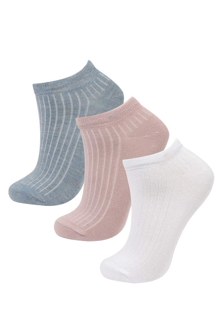 Chaussettes Courtes Coton pour Filles - 3 Paires