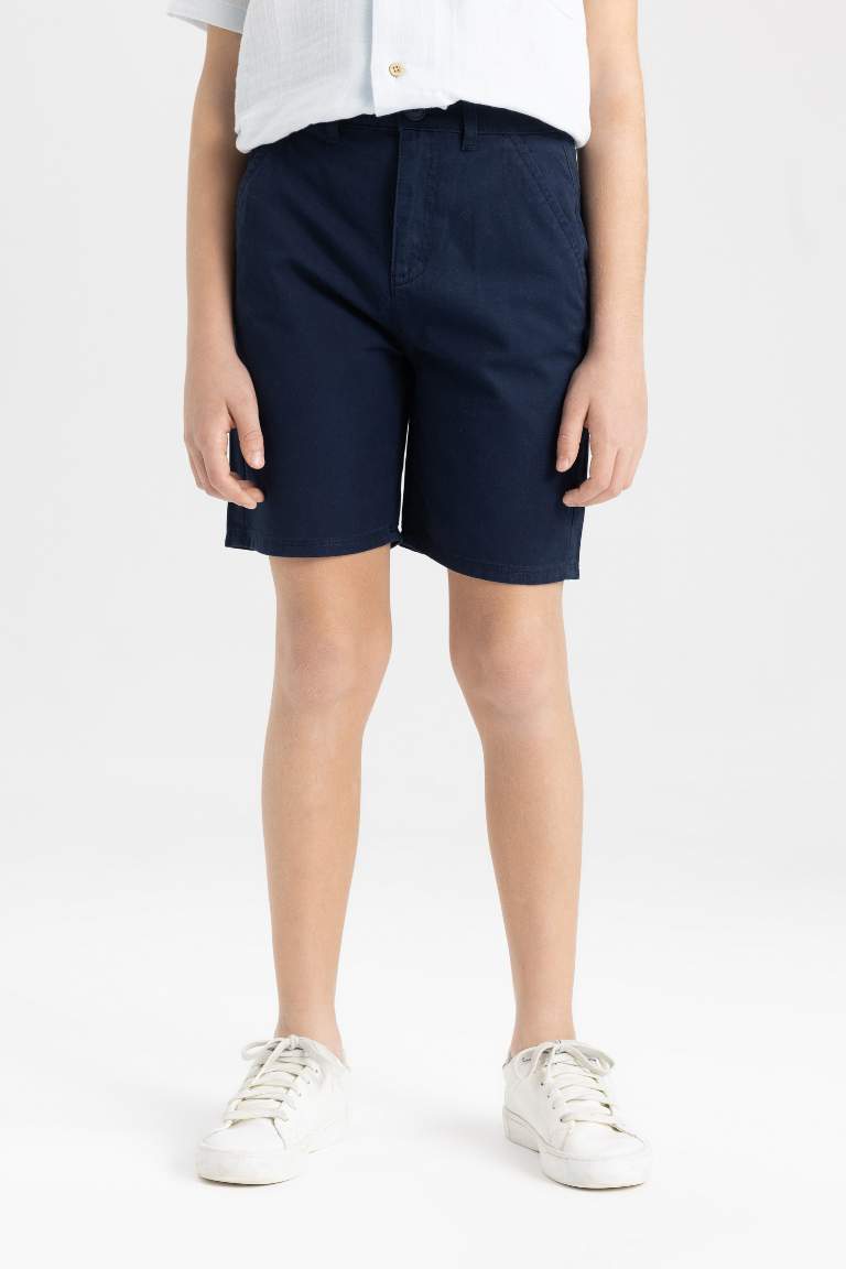 Short en Gabardine coupe régulière pour garçon