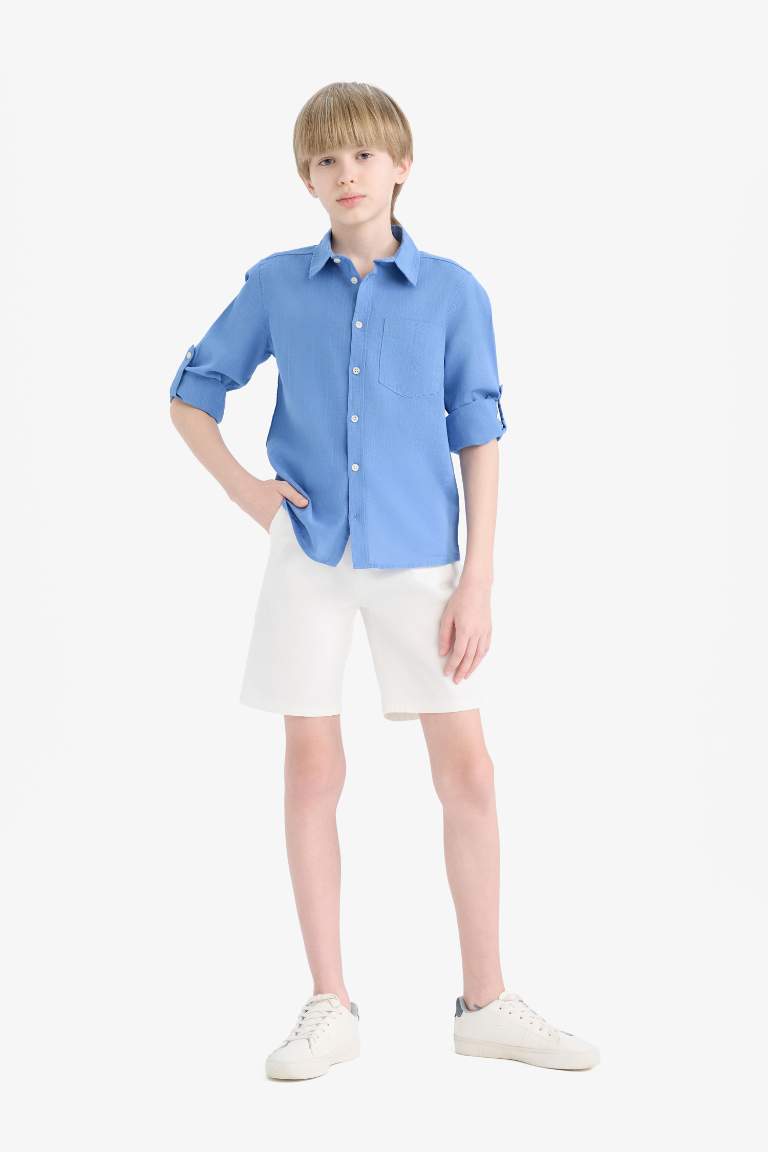 Boy Basic Gabardine Shorts