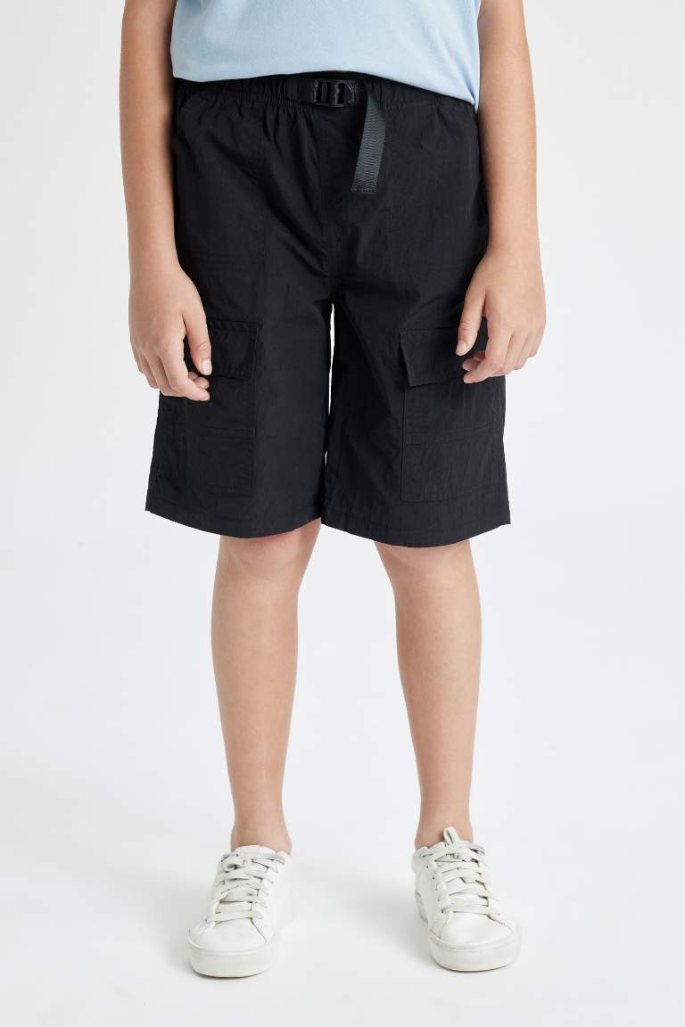 Boy Relax Fit Parachute Shorts