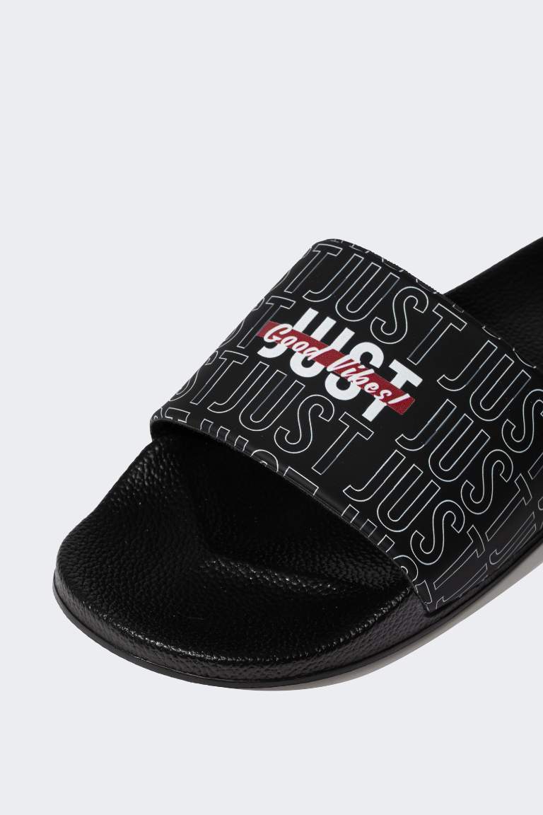 Man High Sole Single Strap Eva Slippers