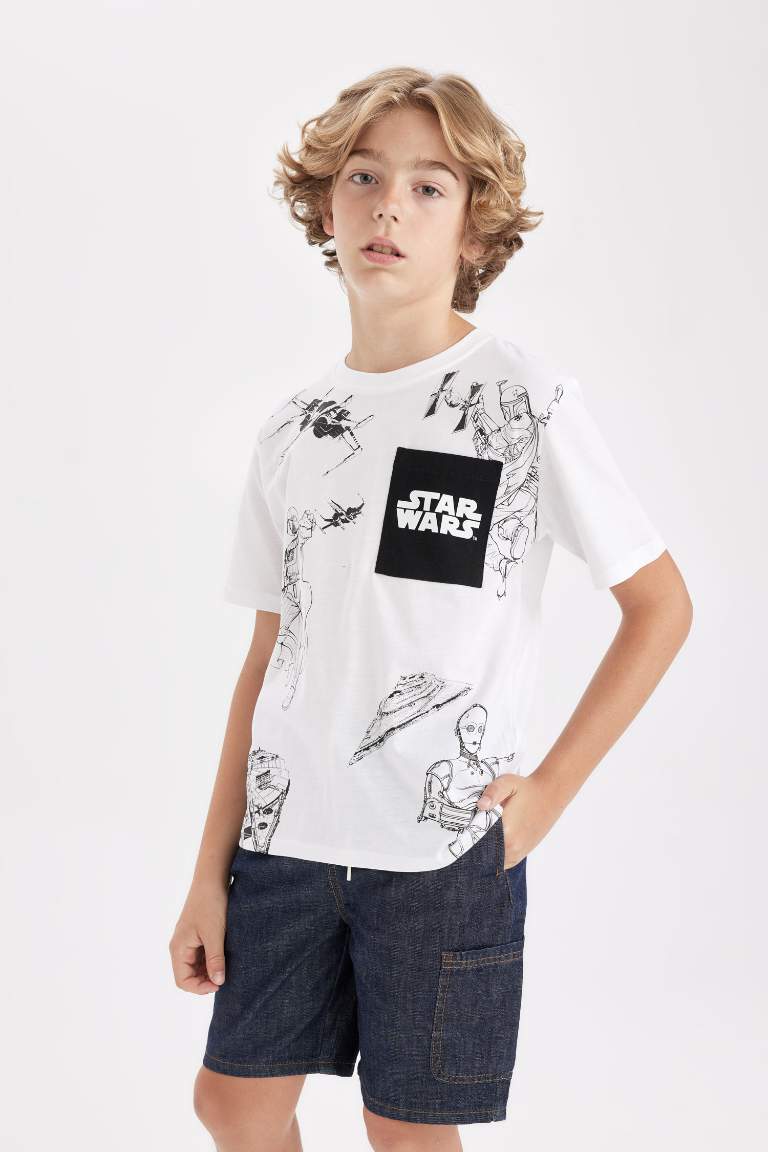 Boy Star Wars Crew Neck Short Sleeve T-Shirt