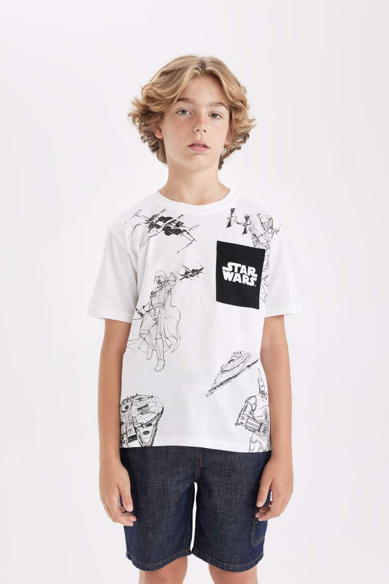 Boy Star Wars Crew Neck Short Sleeve T-Shirt