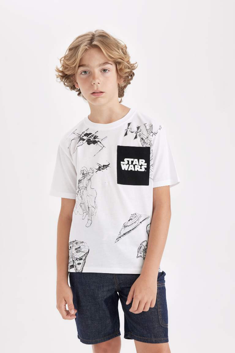 Boy Star Wars Crew Neck Short Sleeve T-Shirt