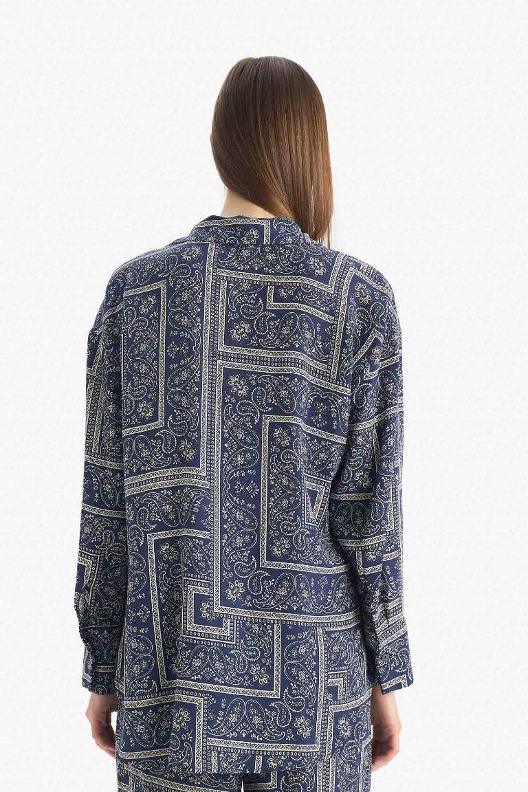 Fall in Love Regular Fit Paisley Viscose Beachwear