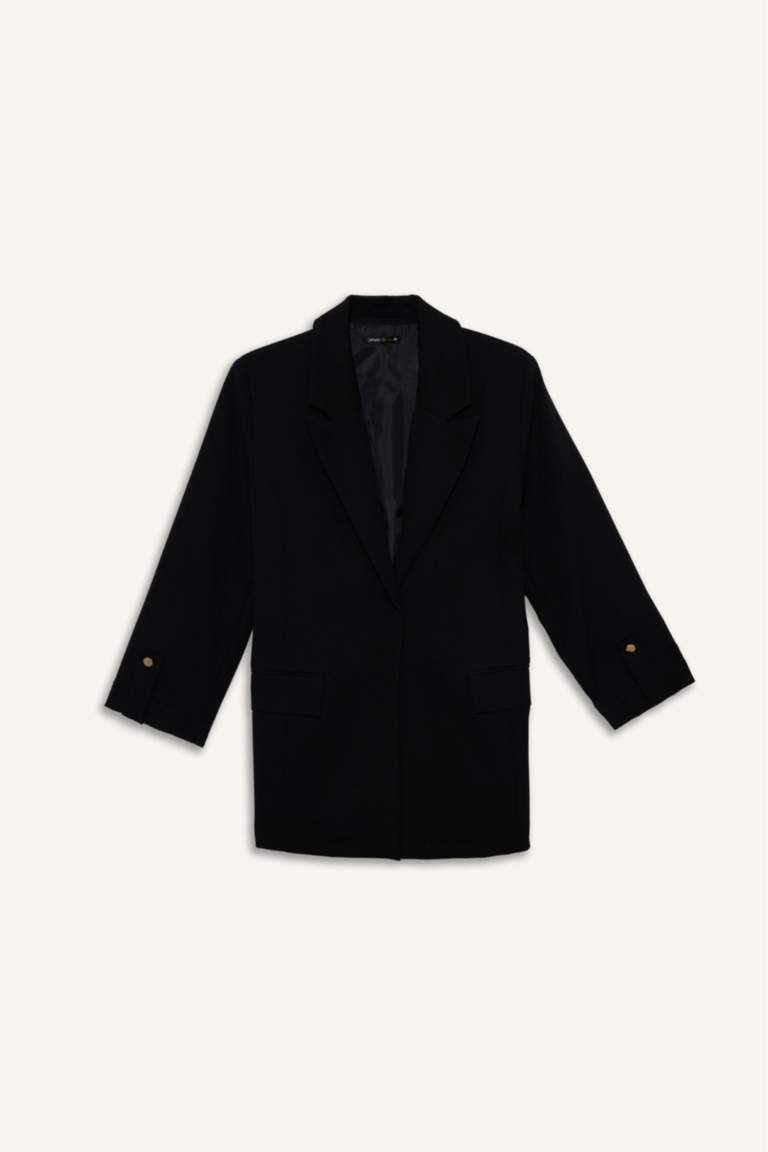 Veste Blazer oversize basique à col tailleur
